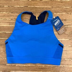 Blue Brooks 3-Pockets Running Sports Bra